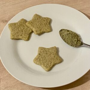 Sablés au thé matcha